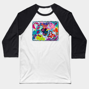 Happy - My Original Art Baseball T-Shirt